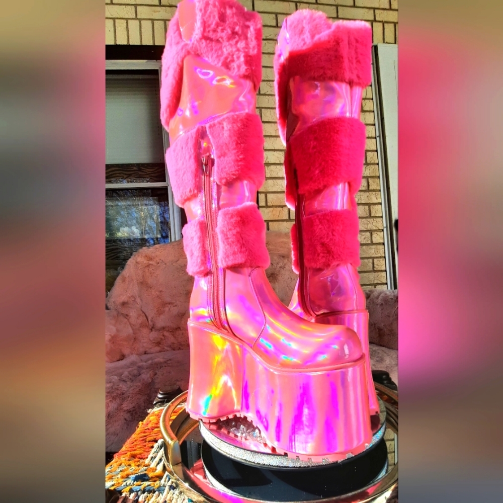 Club ExxSnowy Rodeo Knee High Boots